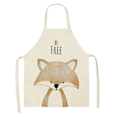 Virtuves gatavošanas priekšauts Dzīvnieku apdruka Priekšauti lauvai aļņa lācim lapsām sievietēm bez piedurknēm riteņbraukšanas priekšauti Pinafores bērnu priekšauts Mājas priekšauts