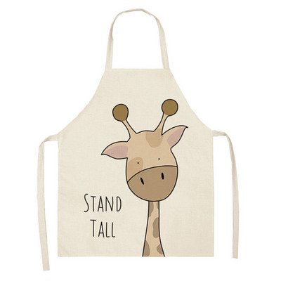 Virtuves gatavošanas priekšauts Dzīvnieku apdruka Priekšauti lauvai aļņa lācim lapsām sievietēm bez piedurknēm riteņbraukšanas priekšauti Pinafores bērnu priekšauts Mājas priekšauts