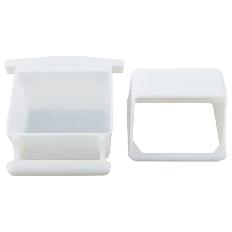 95AA putnu barotava ar asari plastmasas papagaiļu barības dozatoru būra šļakatām izturīgiem, noņemamiem, viegli tīrāmiem būra piederumiem