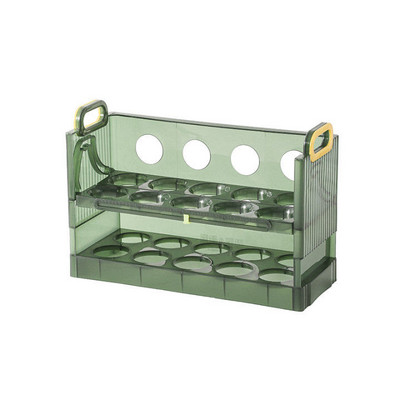 30 režģa olu uzglabāšanas kaste Ledusskapja sānu durvju kaste 3 pakāpju apgriežams ledusskapja olu kārtošanas konteiners virtuves olu turētājs konteinera korpuss