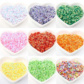Sequins Dekorācijas Apģērbu šūšana Amatniecība Bērnu DIY Piederumi Stereoskopiski Ziedu Paletes 10g Daudzkrāsaini 4mm