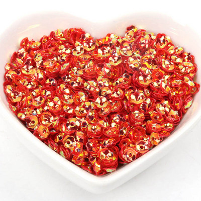 Sequins Dekorācijas Apģērbu šūšana Amatniecība Bērnu DIY Piederumi Stereoskopiski Ziedu Paletes 10g Daudzkrāsaini 4mm