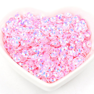 Sequins Dekorācijas Apģērbu šūšana Amatniecība Bērnu DIY Piederumi Stereoskopiski Ziedu Paletes 10g Daudzkrāsaini 4mm