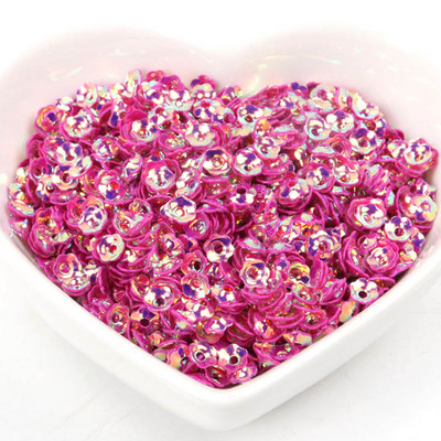 Sequins Dekorācijas Apģērbu šūšana Amatniecība Bērnu DIY Piederumi Stereoskopiski Ziedu Paletes 10g Daudzkrāsaini 4mm
