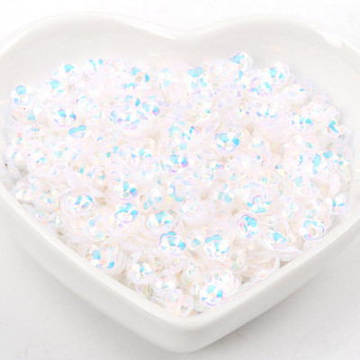 Sequins Dekorācijas Apģērbu šūšana Amatniecība Bērnu DIY Piederumi Stereoskopiski Ziedu Paletes 10g Daudzkrāsaini 4mm
