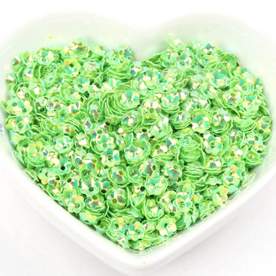 Sequins Dekorācijas Apģērbu šūšana Amatniecība Bērnu DIY Piederumi Stereoskopiski Ziedu Paletes 10g Daudzkrāsaini 4mm