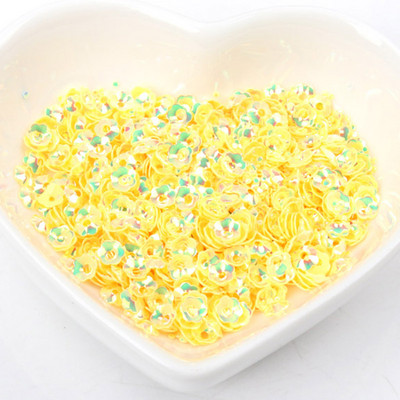 Sequins Dekorācijas Apģērbu šūšana Amatniecība Bērnu DIY Piederumi Stereoskopiski Ziedu Paletes 10g Daudzkrāsaini 4mm