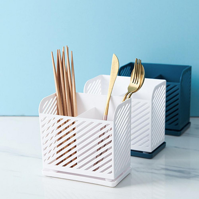 Μαχαιροπήρουνα Στραγγίδι Ελαφρά θήκη για ξυλάκια Αποσπώμενη θήκη αποθήκευσης επιτραπέζιων σκευών κουζίνας πολλαπλών λειτουργιών