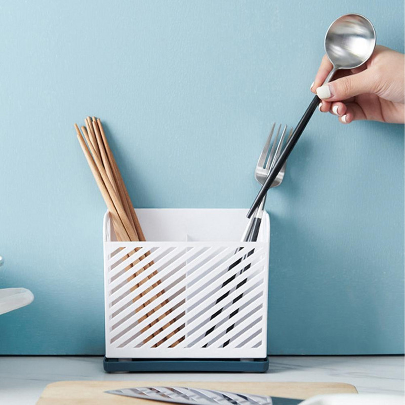 Μαχαιροπήρουνα Στραγγίδι Ελαφρά θήκη για ξυλάκια Αποσπώμενη θήκη αποθήκευσης επιτραπέζιων σκευών κουζίνας πολλαπλών λειτουργιών