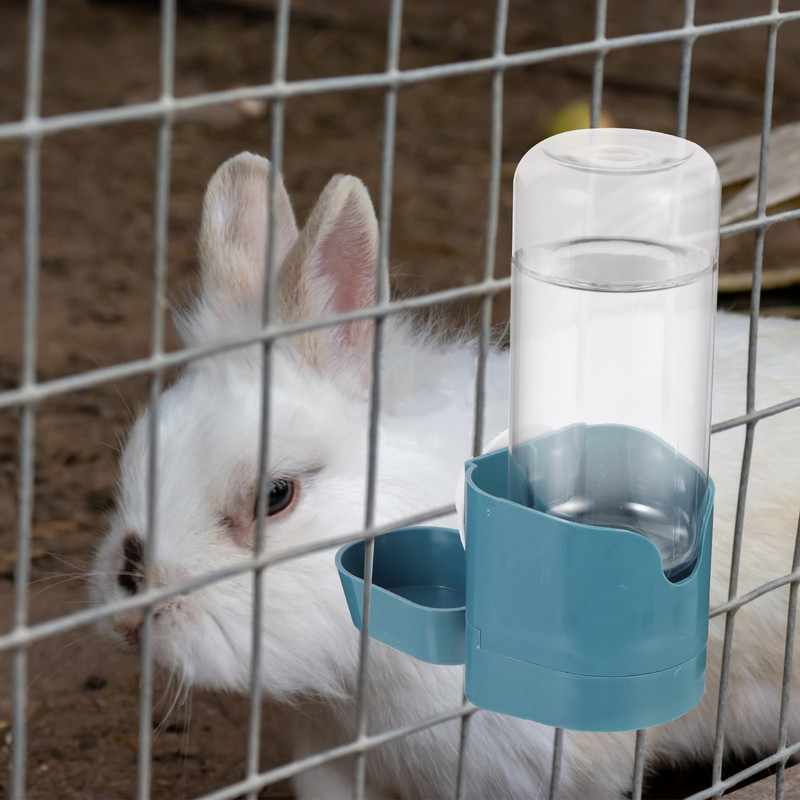 Κρεμαστό βραστήρα αξεσουάρ για κατοικίδια Πλαστικό μπουκάλι διανομέα νερού Γεμιστό μπουκάλι τροφοδοσίας κουνελιών Προμήθεια κλουβιού εργαλείων