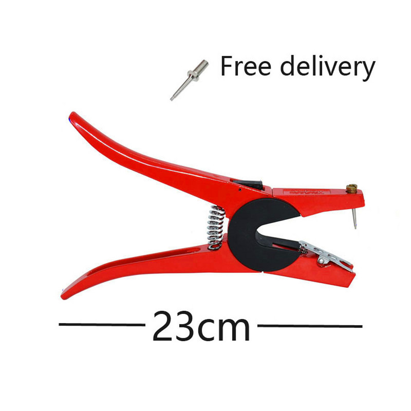 1 gab Ausu marķējuma spailes un griezējknaibles Birku aplikatori Lauksaimniecības dzīvnieku metāla ausu ērkšķu knaibles Cūkas govs aitas truša identifikācijas rīks