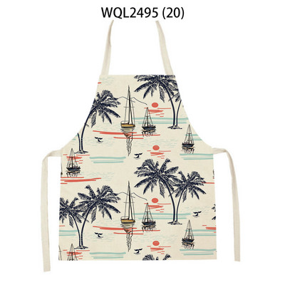 WQL2495 Sieviešu virtuves priekšauti Lina priekšauti Mājsaimniecības tīrīšanas priekšauts Mājas Ūdensizturīgs Pavāri Gatavošanas Priekšauts Cepšanai Bērniem