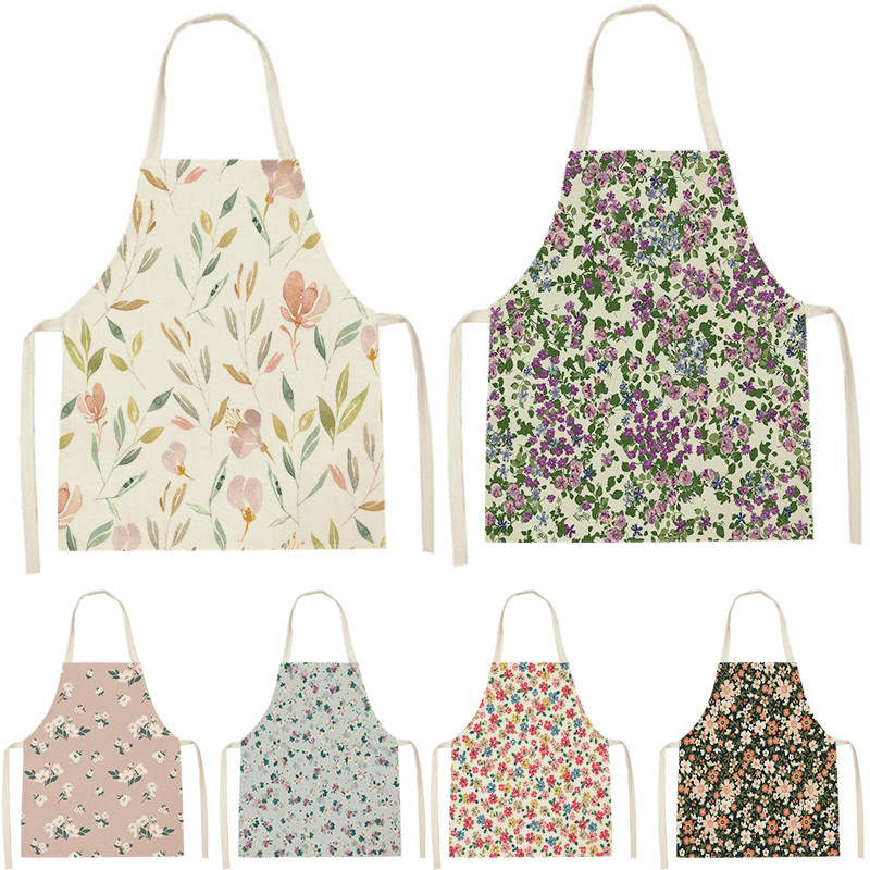 WQL2495 Sieviešu virtuves priekšauti Lina priekšauti Mājsaimniecības tīrīšanas priekšauts Mājas Ūdensizturīgs Pavāri Gatavošanas Priekšauts Cepšanai Bērniem