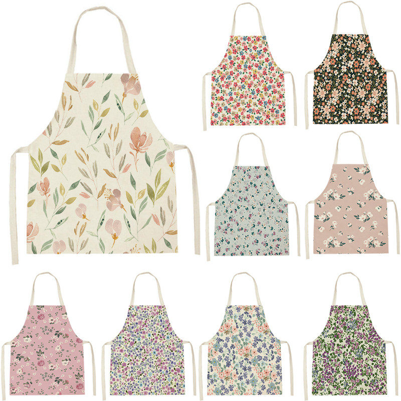 WQL2495 Sieviešu virtuves priekšauti Lina priekšauti Mājsaimniecības tīrīšanas priekšauts Mājas Ūdensizturīgs Pavāri Gatavošanas Priekšauts Cepšanai Bērniem