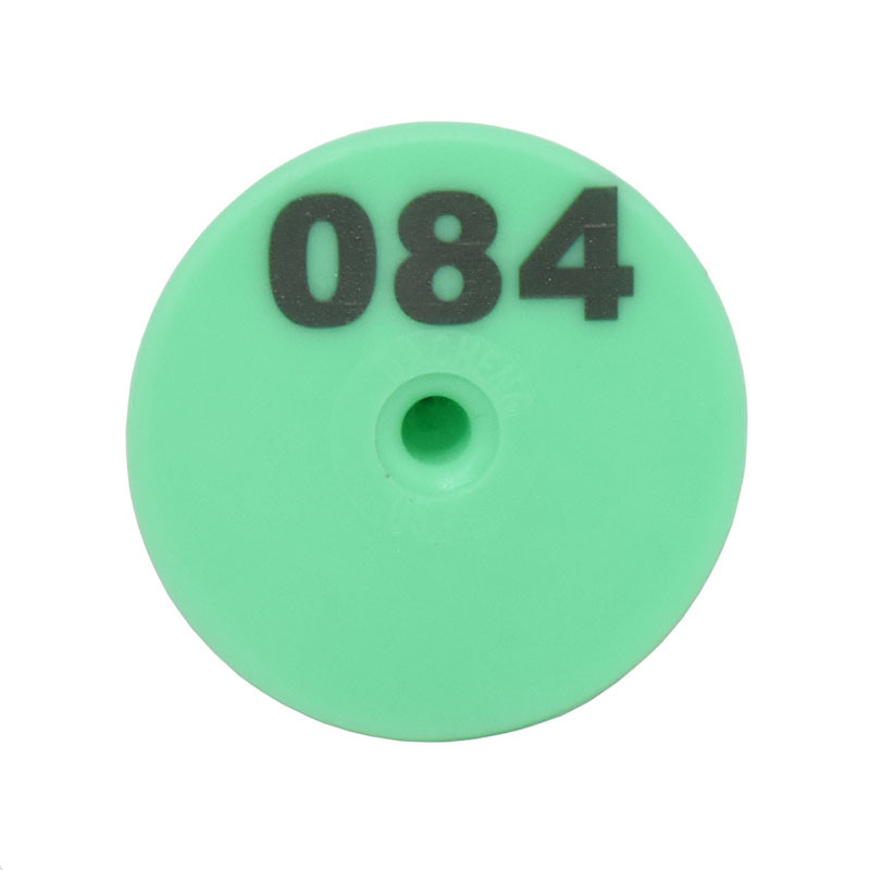 Pret izkrišanu ar vārdu Apaļš cūku un aitu ausu etiķete Zīmols Veterinārās aitas sivēnmātes Ausu zīmogs Aitas ausu zīmes 100 gab.