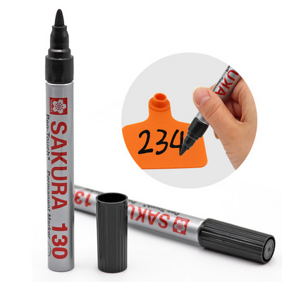 1Pc Animals Ear Tag Marker Pen Dedicated Ear Tag Number Permanent Non-deformation Marker Pen To Oily Pen Farming Equipments