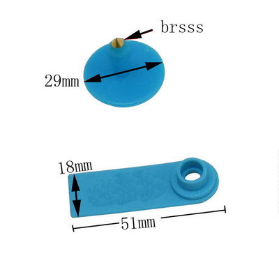 Προμήθειες για τα ζώα της φάρμας Noless Ear Tag Sheep Ear Tag Λέιζερ τύπου Copper Head Earrings Animal Supplies 100 τμχ