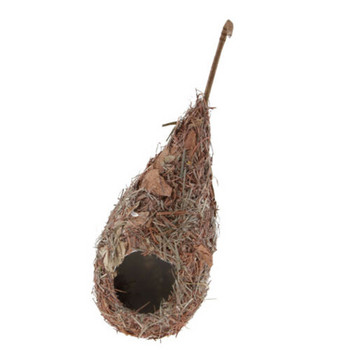 Bird House Hand-woven Roosting Nest Hummingbird House Φυσικό γρασίδι Υλικό Φωλιά πουλιών Φυσική καλύβα πουλιών για εξωτερικό χώρο