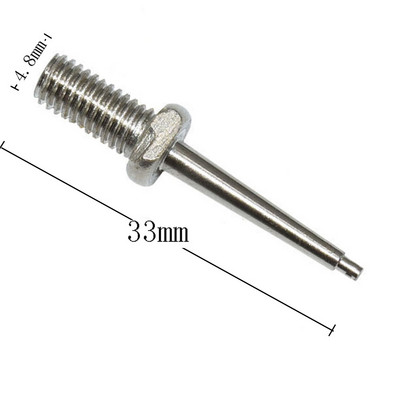 10 vnt. Įvairūs ausų įsago gnybtų priedai 4,8 mm sriegio ausies žymeklio adata Ausies spaustuko adata Priklijuokite prie kiaulės avis triušio ausų įsago gnybtas