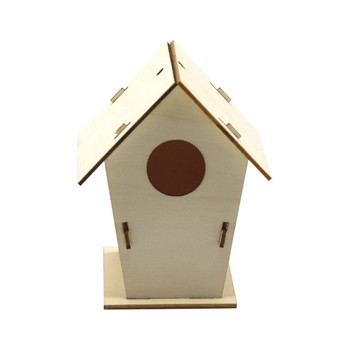 DIY Bird House Puzzle Kit Crafts Toys Χειροποίητα παιχνίδια για παιδιά Ξύλινο παζλ Birdhouse Model Building Kit για διακόσμηση σπιτιού