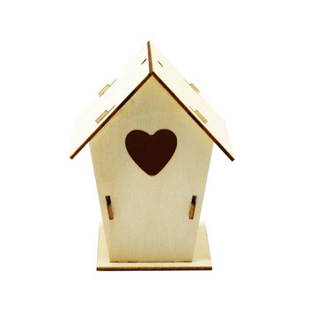 DIY Bird House Puzzle Kit Crafts Toys Χειροποίητα παιχνίδια για παιδιά Ξύλινο παζλ Birdhouse Model Building Kit για διακόσμηση σπιτιού