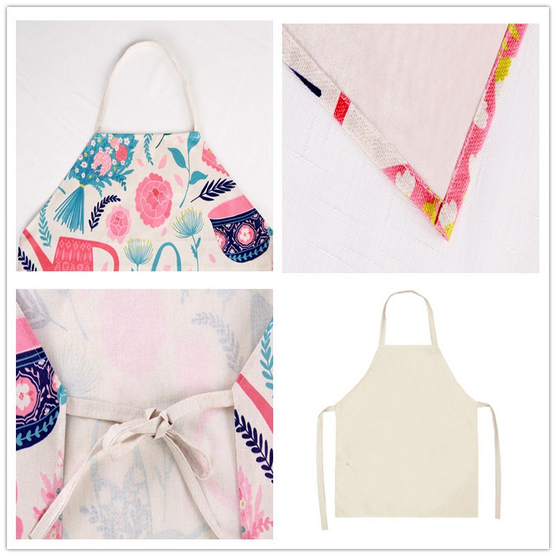 Cute Cartoon Cat Kitty Ποδιά Αντιρρυπαντική Αμάνικη Ποδιά Αμάνικη για Γυναικεία Καθαρισμός Οικιακής Χρήσης Αξεσουάρ μαγειρικής