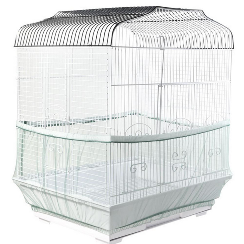 Neilona regulējams putnu būra putekļu pārsegs siets putekļu necaurlaidīgs putnu būra pārsegs apvalks svārki tīkls putnu ķērājam. aksesuāri putnu piederumi