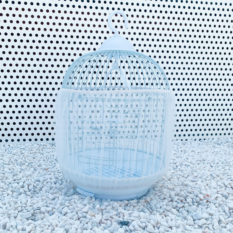 Universāls liela tīkla putnu būra pārsegs sēklu ķērējs papagaiļu putnu neilons, gaisīgs, elastīgs būris, aizsargājošs tīkls putniem, aksesuāri