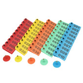 Lauksaimniecības dzīvnieku lopkopības piederumi Nr.001-2000 Aitu ausu zīmogs lāzera tipa vara galvas auskari dzīvnieku piederumi 100 gab.