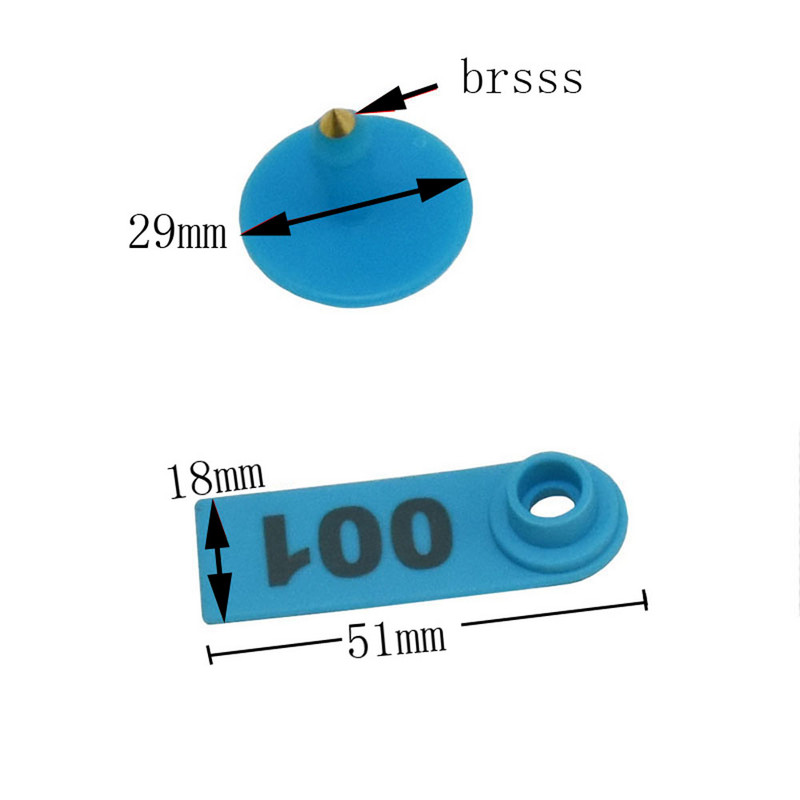 Lauksaimniecības dzīvnieku lopkopības piederumi Nr.001-2000 Aitu ausu zīmogs lāzera tipa vara galvas auskari dzīvnieku piederumi 100 gab.