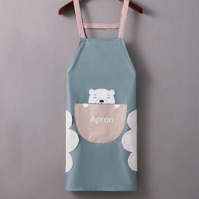 Radošs ūdensnecaurlaidīgs un bez traipiem roku salvetes mīļotājiem Priekšauts Mājai Virtuve Pvch siksna Karikatūra bez piedurknēm dizains ikdienas nepieciešamība