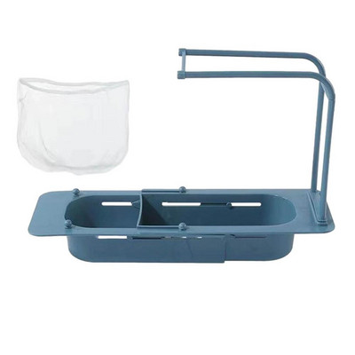 Izlietnes plaukta turētājs Teleskopiskais sietiņa grozs izlietnes notekas Regulējams izlietnes notekas groza sietiņš Teleskopisks virs izlietnes sūklis