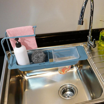 Отцедник за мивка Кошница за мивка Поставка Държач Устойчив на износване над мивка Държач за гъба За гъби Скрубери Държач за кухня Баня