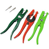 1 gab Austiņu knaibles Dzīvnieku kontroles ierīce Zaļa metāla ausu knaibles Cūku govs aitas truša identifikācijas rīks