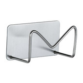 Trauku lupatu glabāšanas turētājs nerūsējošā tērauda trauku lupatu statnes turētājs Pašlīmējošs trauku lupatas uzglabāšanas āķis Virtuves tīrīšanas glabātuve