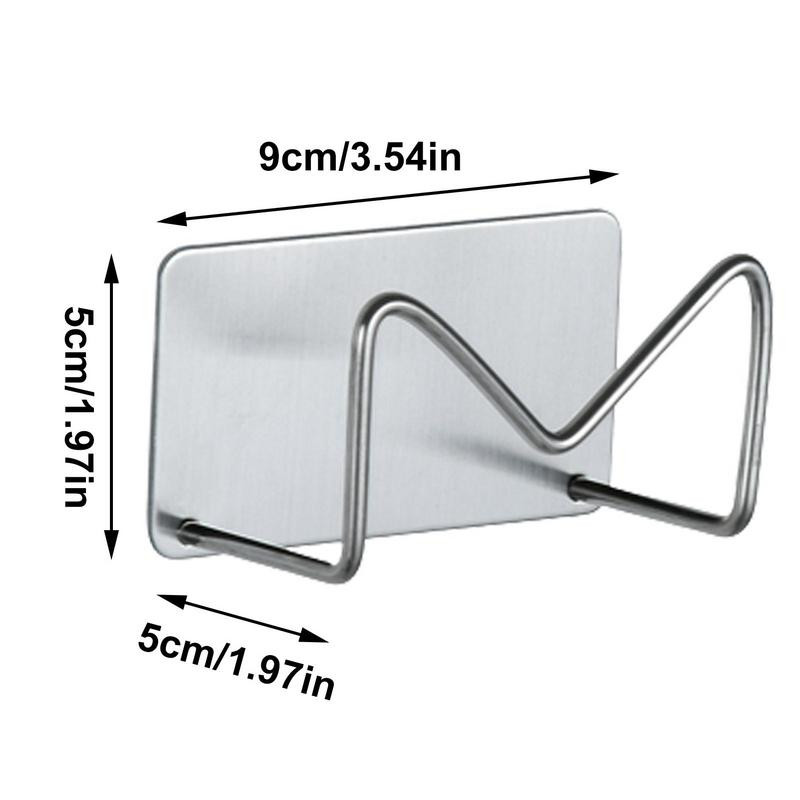 Trauku lupatu glabāšanas turētājs nerūsējošā tērauda trauku lupatu statnes turētājs Pašlīmējošs trauku lupatas uzglabāšanas āķis Virtuves tīrīšanas glabātuve