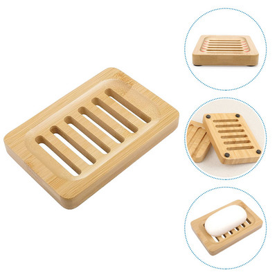 Posuda za toaletni sapun od bambusa Posuda za pohranu sapuna za pranje rublja Ručno izrađen držač za kuhinjske spužve