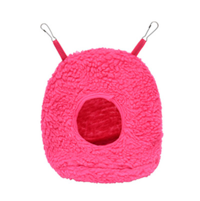 Mīksts plīša putnu papagaiļu ligzda šūpuļtīkls, silts ziemas piekārts būris māja Rotaļlietas Mājdzīvnieki Papagailis Gulta apaļa ala Miega būda telts rotaļlieta