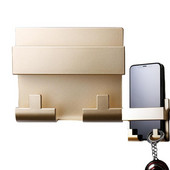 Sienas mobilā tālruņa uzlādes turētājs Līmējams mobilā telefona sienas statīvs lādētājam 2 kg gultnis, pašlīmējoša ligzdas kabata ar