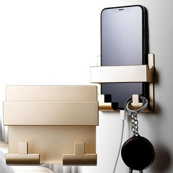 Стенен държач за зареждане на мобилен телефон Залепваща стенна стойка за мобилен телефон за зарядно устройство 2 кг лагер Самозалепваща се гнездо Джоб с