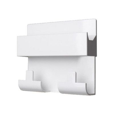 Sienas mobilā tālruņa uzlādes turētājs Līmējams mobilā telefona sienas statīvs lādētājam 2 kg gultnis, pašlīmējoša ligzdas kabata ar