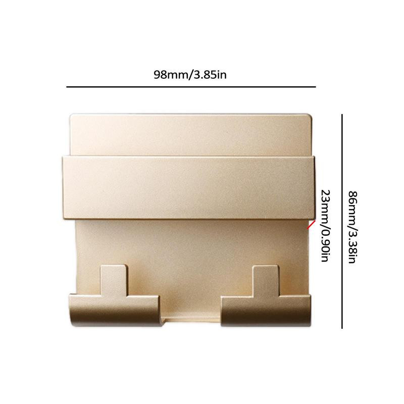 Sienas mobilā tālruņa uzlādes turētājs Līmējams mobilā telefona sienas statīvs lādētājam 2 kg gultnis, pašlīmējoša ligzdas kabata ar