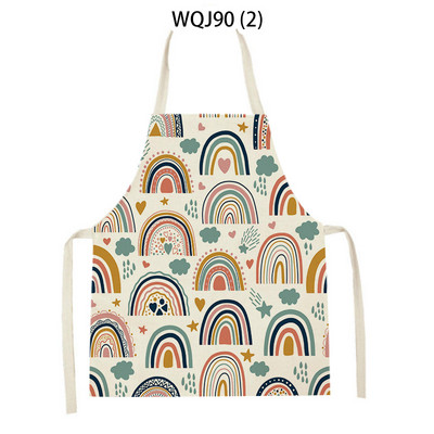Augu virtuves priekšauts sievietēm Pinafore bērnu priekšauts 38–47 cm Abstrakts pieaugušo priekšauts, pielāgots logotipa priekšauts mājsaimniecības tīrīšanas piederumi 55–68