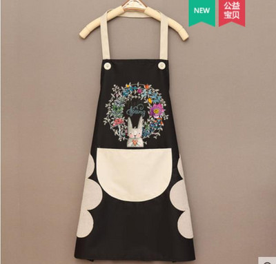 Moekas kodune armas köögipõll naiste vee- ja õlikindel talje kaitsev kombinesoon, millega saab käsi pühkida