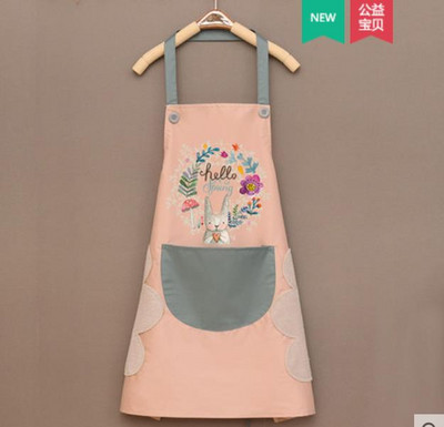 Moekas kodune armas köögipõll naiste vee- ja õlikindel talje kaitsev kombinesoon, millega saab käsi pühkida