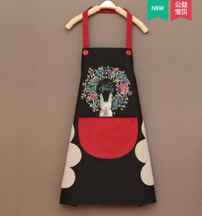 Moekas kodune armas köögipõll naiste vee- ja õlikindel talje kaitsev kombinesoon, millega saab käsi pühkida