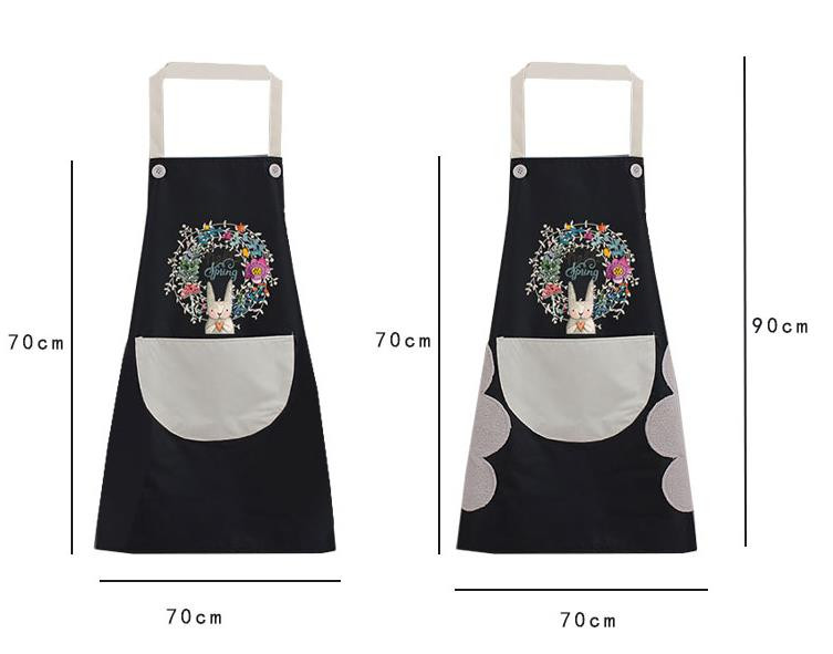 Moekas kodune armas köögipõll naiste vee- ja õlikindel talje kaitsev kombinesoon, millega saab käsi pühkida