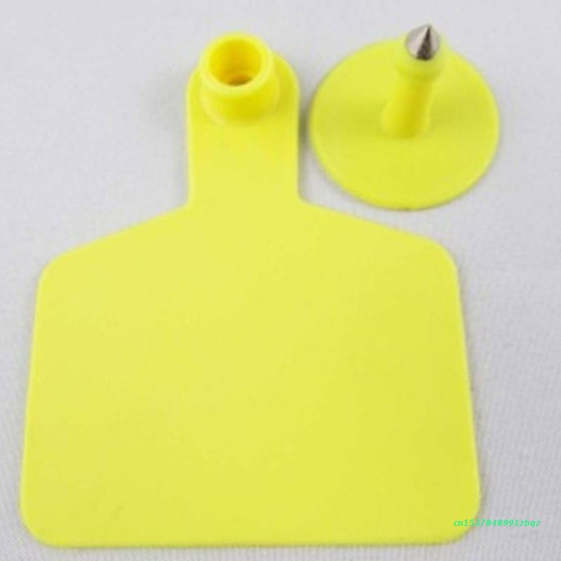 Liellopu ausu uzlīmes Plastmasas ausu uzlīmes ar numuru 001-100 Dzīvnieku birkas govīm kazām