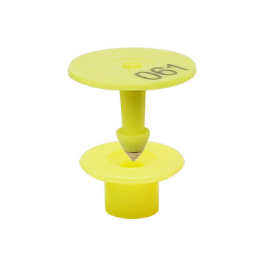 100 gab. Cūkas aitas Trusis Liellops Ausu zīmes Lāzera tipināšana Vara galvas auss etiķete Mājlopu etiķete Lauksaimniecības dzīvnieku identifikācijas karte