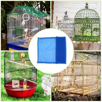 Κάλυμμα κλουβιού κατοικίδιων ζώων, ανθεκτικό στη σκόνη, Universal κάλυμμα κλουβιού πουλιών, παπαγάλος κλουβί, περιφέρεια καλύμματος διχτυού συλλήψεων σπόρων πουλιών Περίπου 70 ίντσες